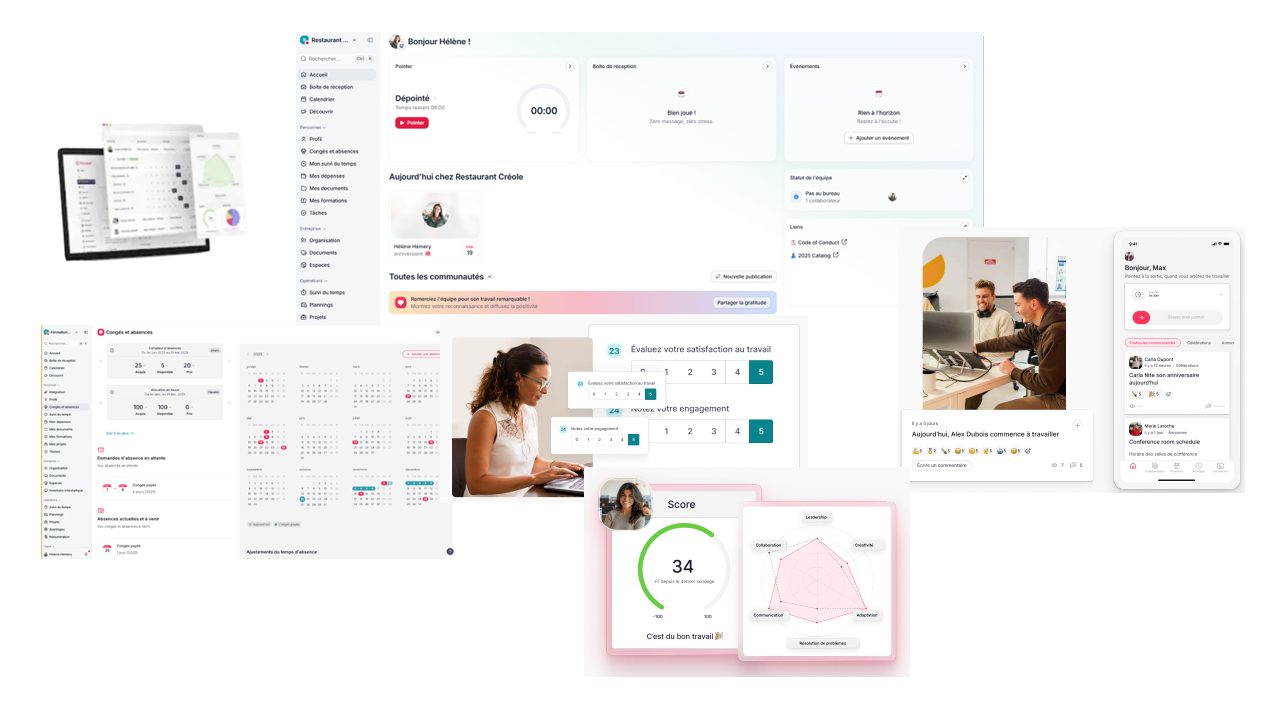Interface SIRH intuitive et collaborative